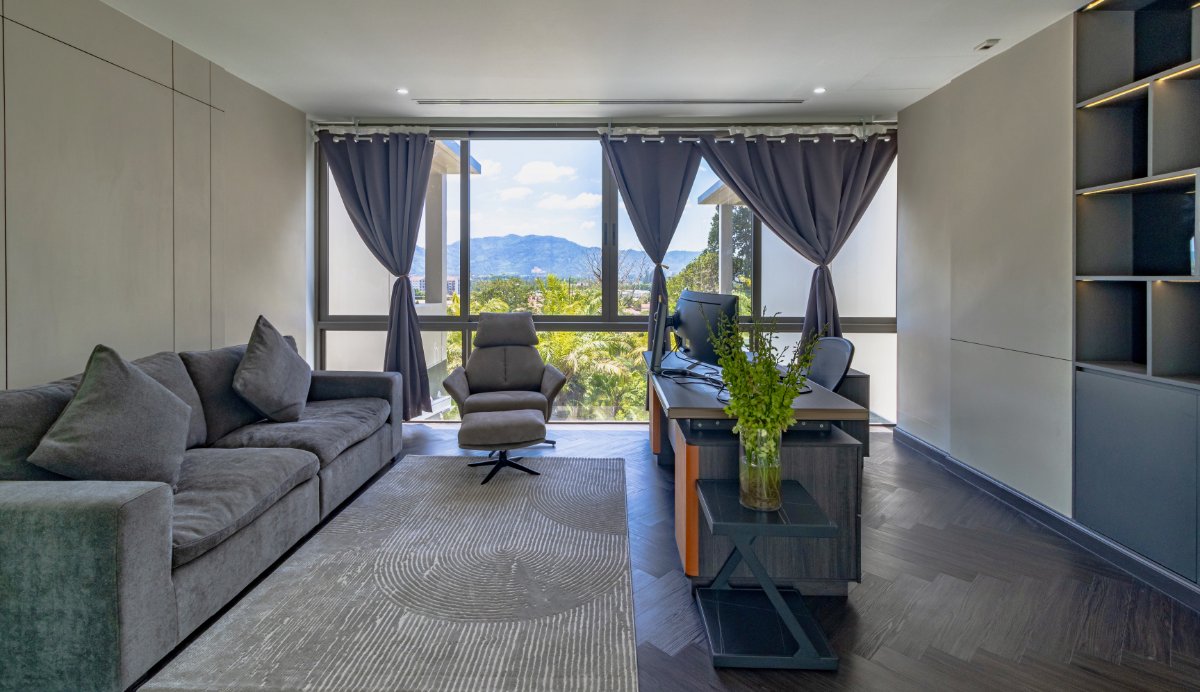 Mountain view from Villa Lion in Layan